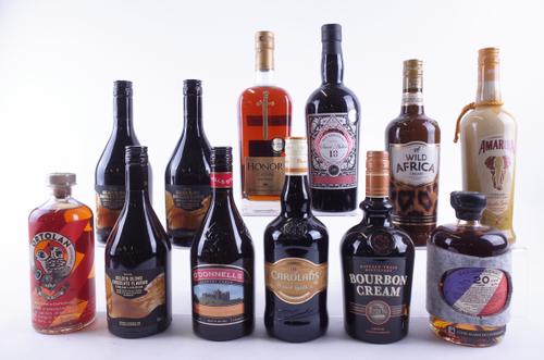 TWELVE BOTTLES VARIOUS SPIRITS