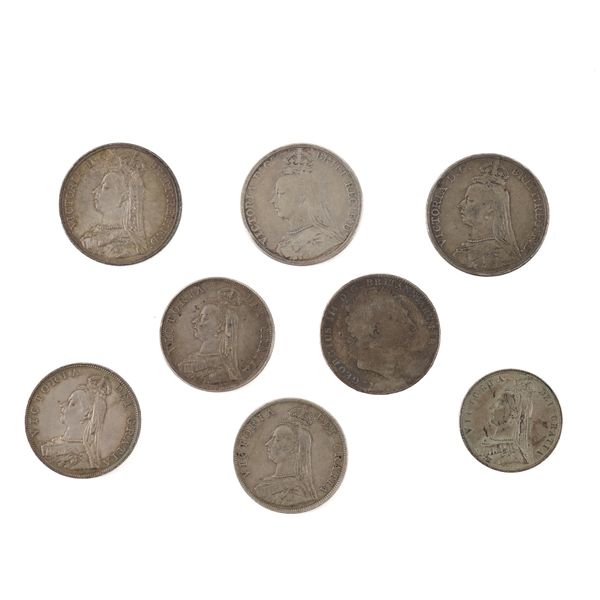 A GROUP OF BRITISH SILVER COINS