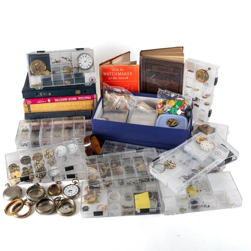 A QUANTITY OF WATCH PARTS