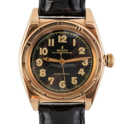 A ROLEX OYSTER PERPETUAL CHRONOMETER REF: 3372 BUBBLEBACK WATCH