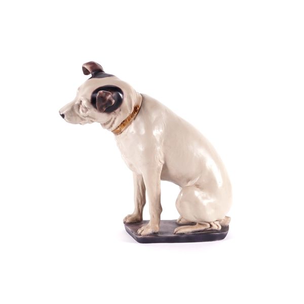 A MODERN RESIN MODEL OF " NIPPER" THE H.M.V DOG