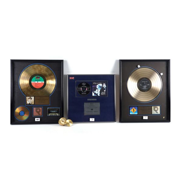 THREE GOLD AND SILVER DISC AWARDS FOR ROBERT PLANT, BAD COMPANY AND JIMMY PAGE (4)