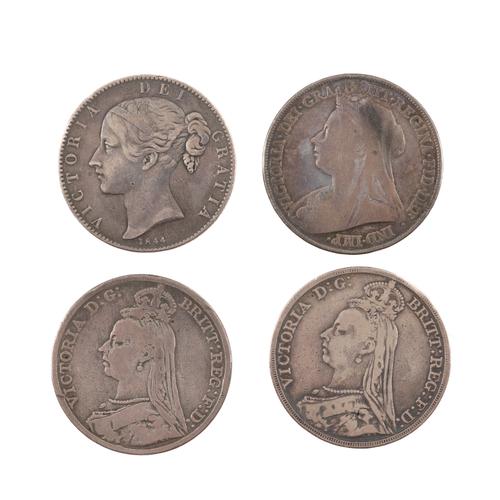 FOUR VICTORIA CROWNS (4)