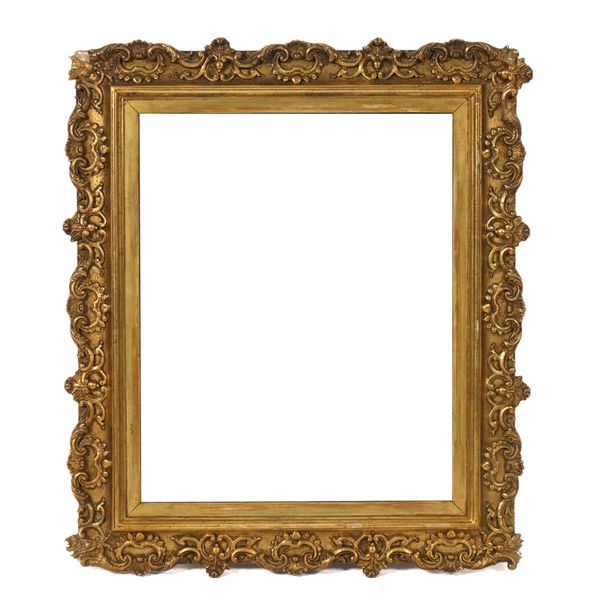A REGENCY STYLE GOLD PAINTED MARGINAL WALL MIRROR (3)