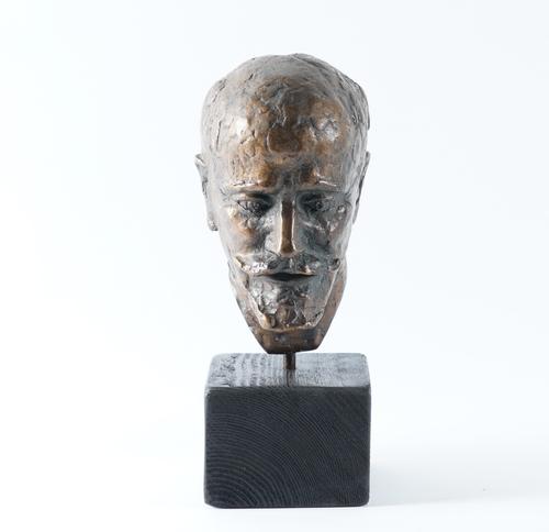 A BRONZE PORTRAIT HEAD, POSSIBLY LENIN