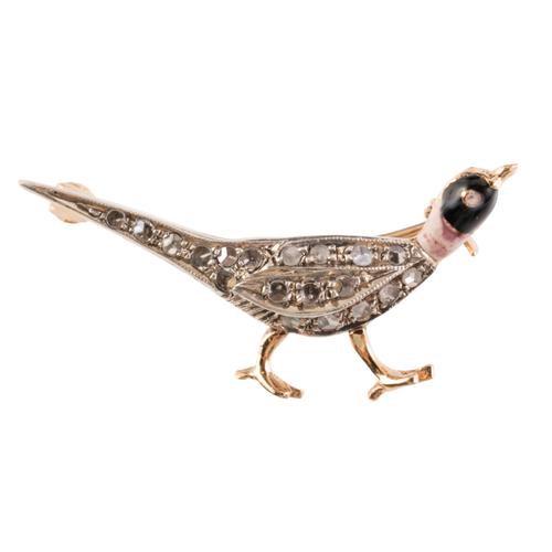 A PHEASANT BROOCH