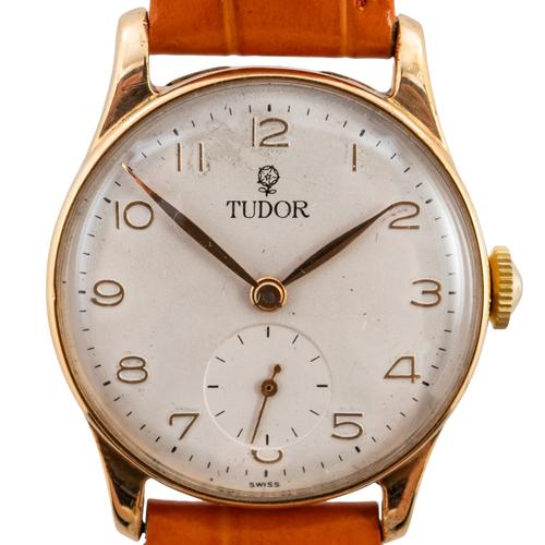 A TUDOR IN 9CT GOLD HALLMARKED 1953