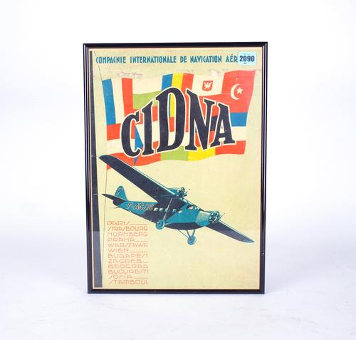 ALBERT SOLON (1897-1973) FRENCH AVIATION CIDNA POSTER