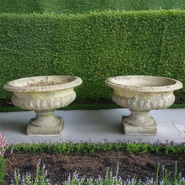 A PAIR OF LATE 19TH CENTURY CIRCULAR TERRACOTTA JARDINIÈRES (2)