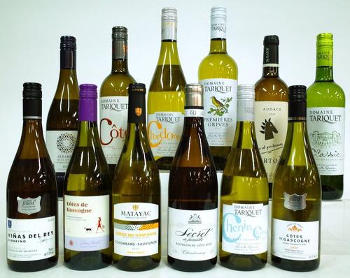 12 BOTTLES FRENCH AND SPANISH WHITE WINE