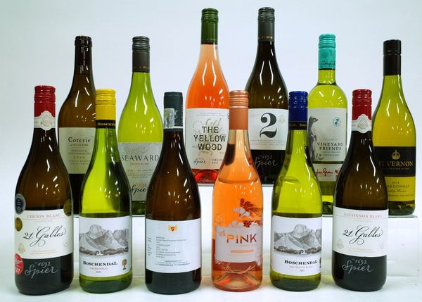 12 BOTTLES SOUTH AFRICAN WHITE AND ROSÉ WINE