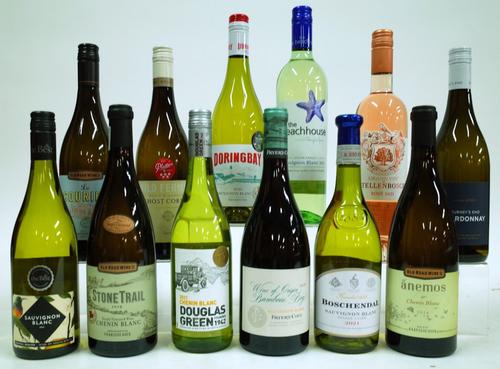 11 BOTTLES SOUTH AFRICAN WHITE AND 1 ROSÉ WINE