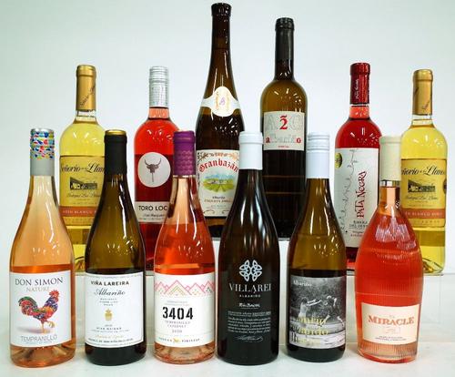 12 BOTTLES SPANISH WHITE AND ROSE WINE