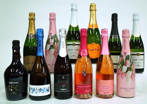12 BOTTLES WHITE AND ROSÉ CAVA