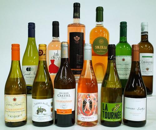12 BOTTLES FRENCH WHITE AND ROSÉ WINE