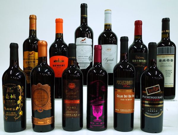 12 BOTTLES CHINESE RED WINE