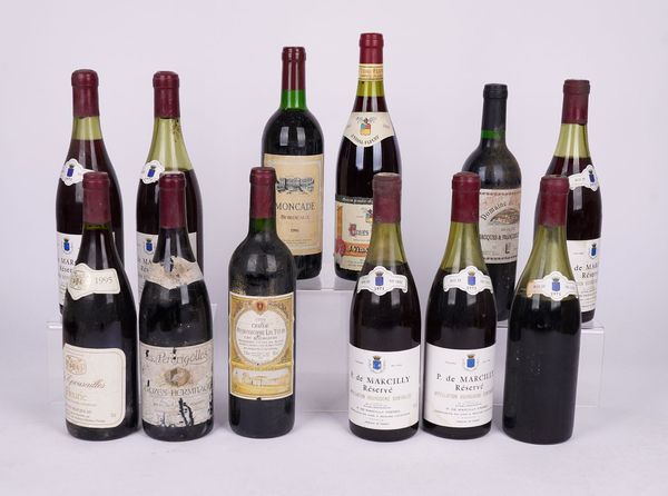 TWELVE BOTTLES FRENCH RED WINE