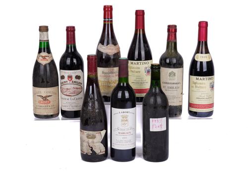 EIGHT BOTTLES MIXED RED WINE