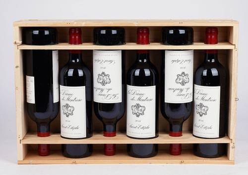 SIX BOTTLES OF 2014 LA DAME DE MONTROSE SAINT ESTEPHE