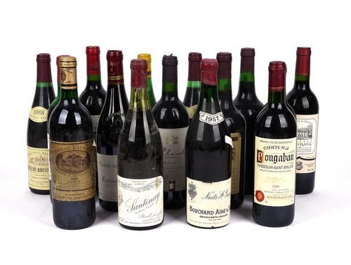 FIFTEEN BOTTLES FRENCH WINE