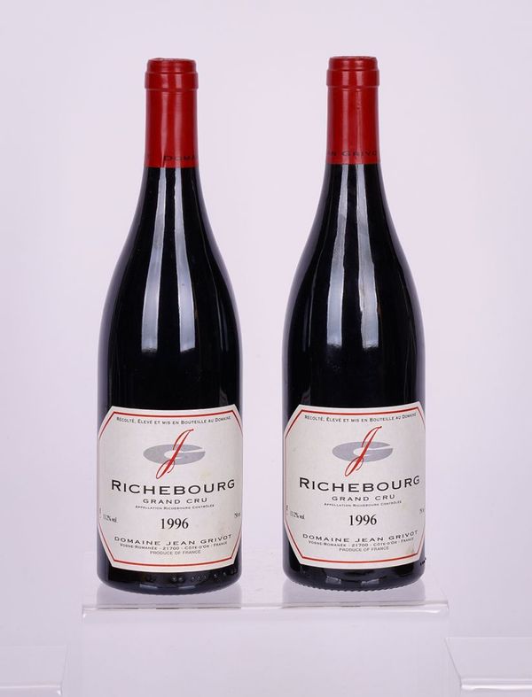 TWO 75CL BOTTLES OF 1996 RICHEBOURG GRAND CRU