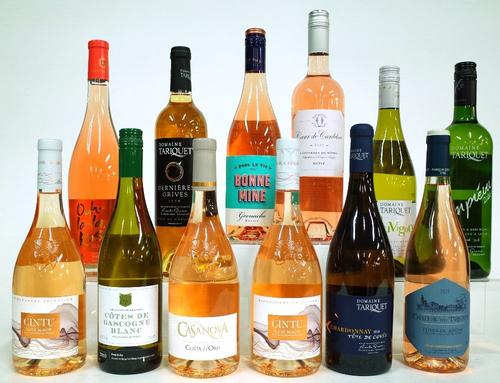 12 BOTTLES FRENCH WHITE AND ROSÉ WINE