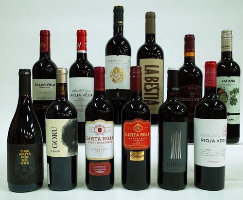 12 BOTTLES SPANISH RED WINE