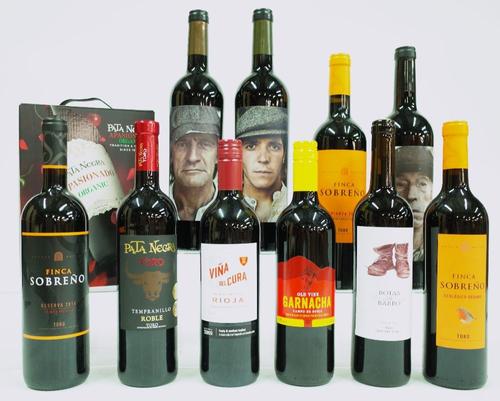 10 BOTTLES AND 1 BOX OF SPANISH RED WINE