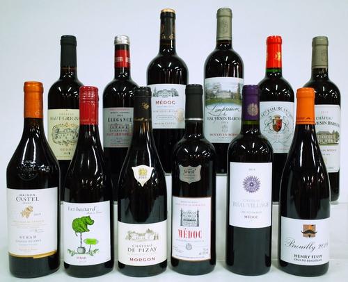 12 BOTTLES FRENCH RED WINE