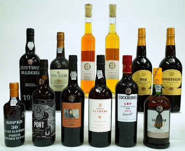 12 BOTTLES SPANISH AND PORTUGUESE PORT AND FORTIFIED WINE