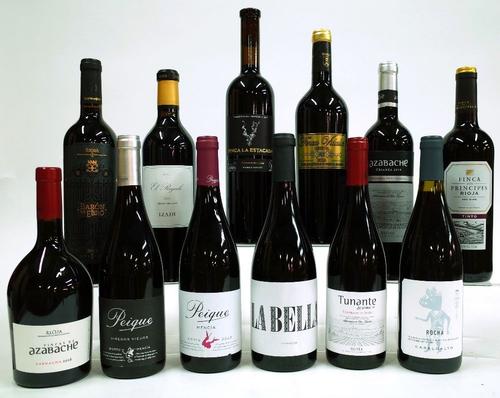 12 BOTTLES SPANISH RED WINE