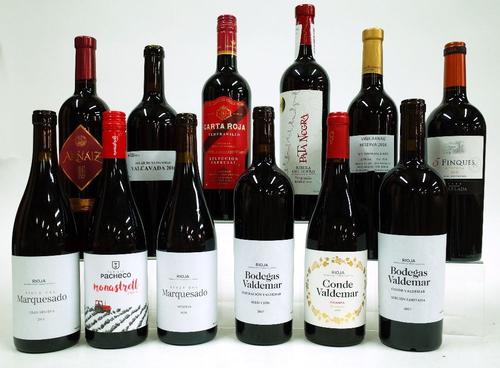 12 BOTTLES SPANISH RED WINE