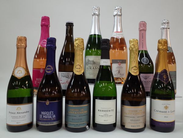 12 BOTTLES FRENCH AND PORTUGUESE SPARKLING WINE