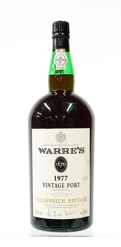 A BOTTLE OF WARRE’S 1977 MILLENIUM VINTAGE PORT