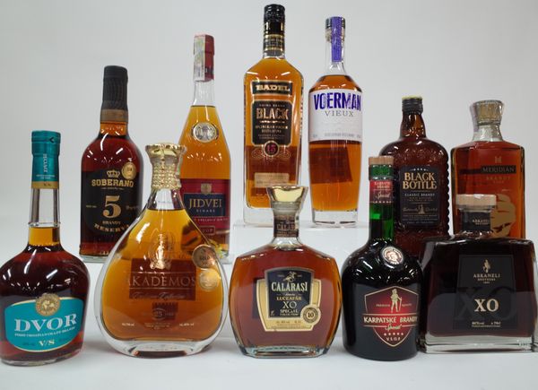 11 BOTTLES BRANDY