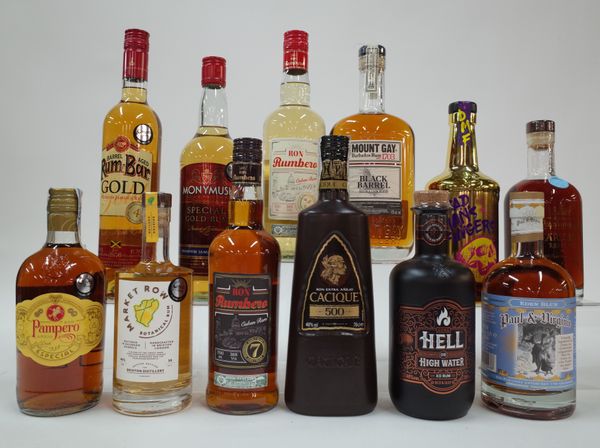 12 BOTTLES DARK RUM