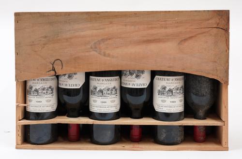 A CASE OF TWELVE BOTTLES OF CHATEAU D'ANGLUDET MARGAUX 1989 (12)