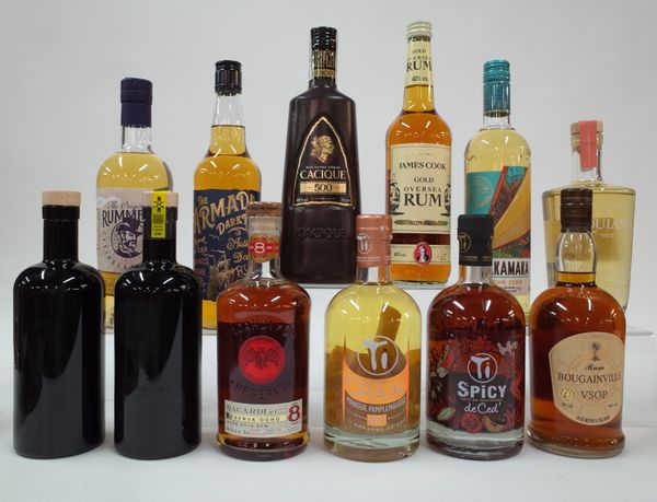 12 BOTTLES RUM