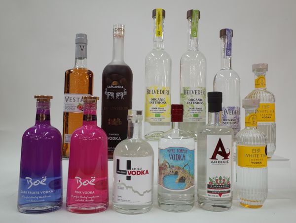 12 BOTTLES FLAVOURED VODKA