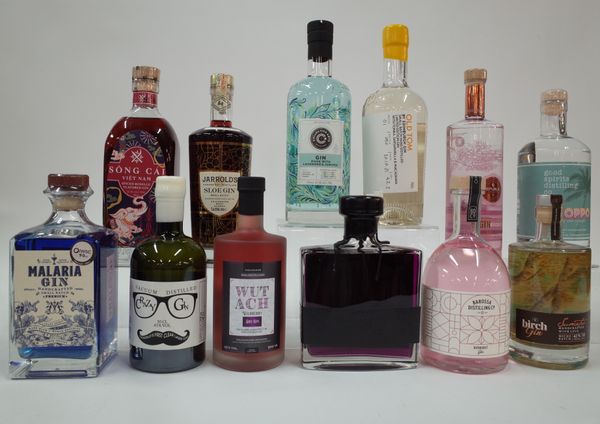 10 BOTTLES FLAVOURED AND 2 CONTEMPORARY GIN