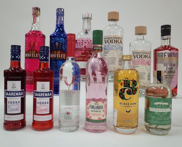 12 BOTTLES FLAVOURED VODKA