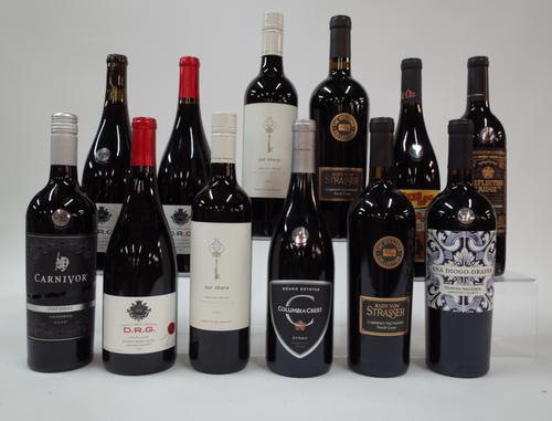 12 BOTTLES AMERICAN RED WINE