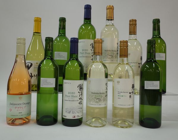 12 BOTTLES JAPANESE WHITE AND ROSÉ WINE