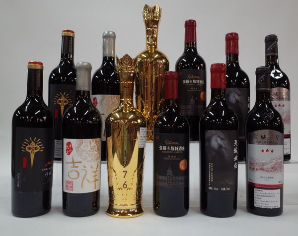 12 BOTTLES CHINESE RED WINE