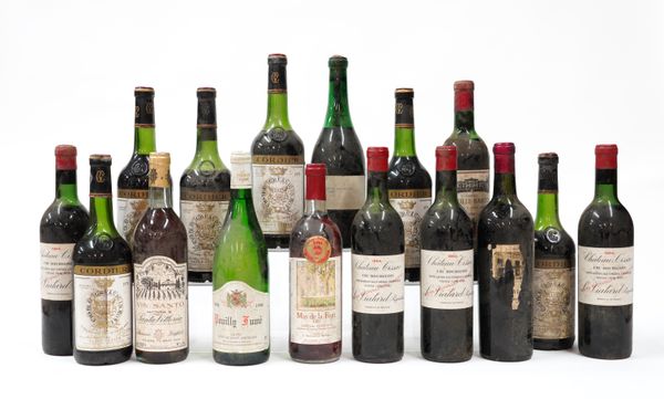 SIXTEEN BOTTLES OF ASSORTED WINE VINTAGE WINES INCLUDING FOUR BOTTLES OF CHATEAU CISSAC 1964 (16)