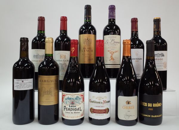 12 BOTTLES FRENCH RED WINE