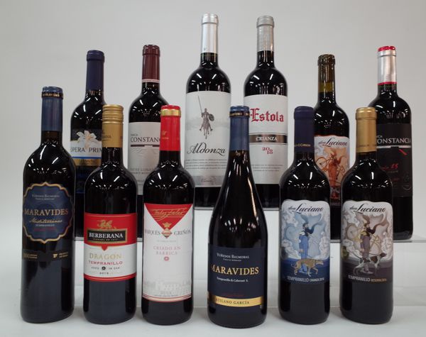 12 BOTTLES SPANISH RED WINE