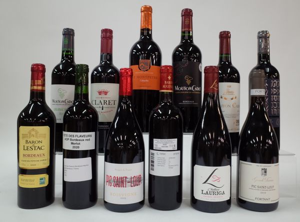 12 BOTTLES FRENCH RED WINE