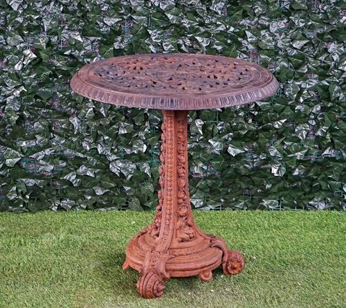 A mid-19th century cast iron occasional table.