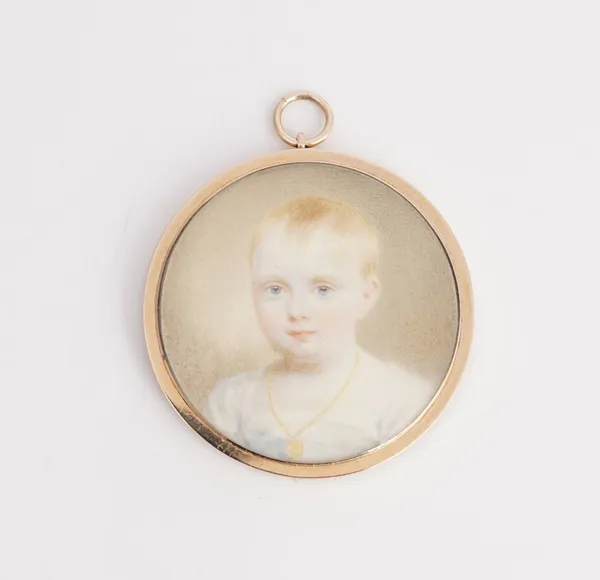 A late 19th/early 20th century portrait miniature